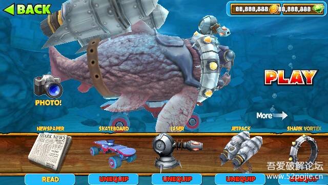 饥饿鲨进化无限钻石无限金币版!超强来袭! - 『