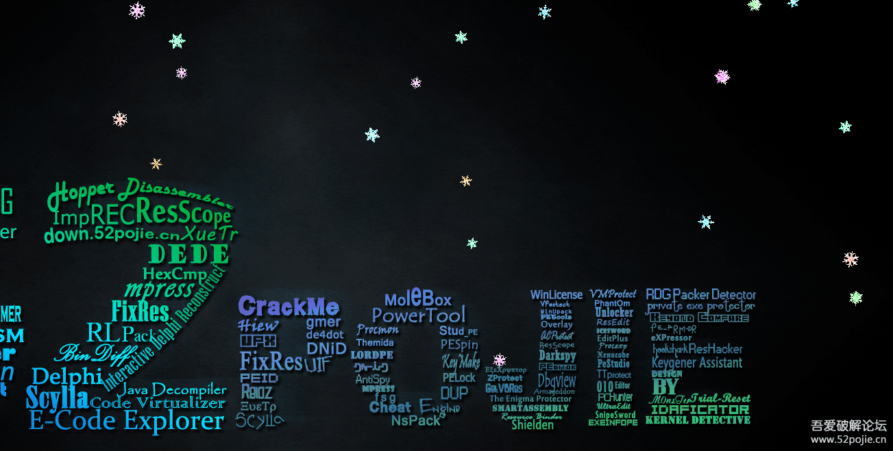 吾爱壁纸加上雪花特效萌的不要不要的 成品+源