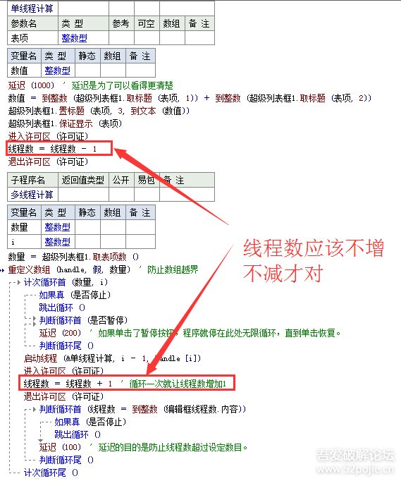 【讨论】易语言多线程问题,大神们请进来看一